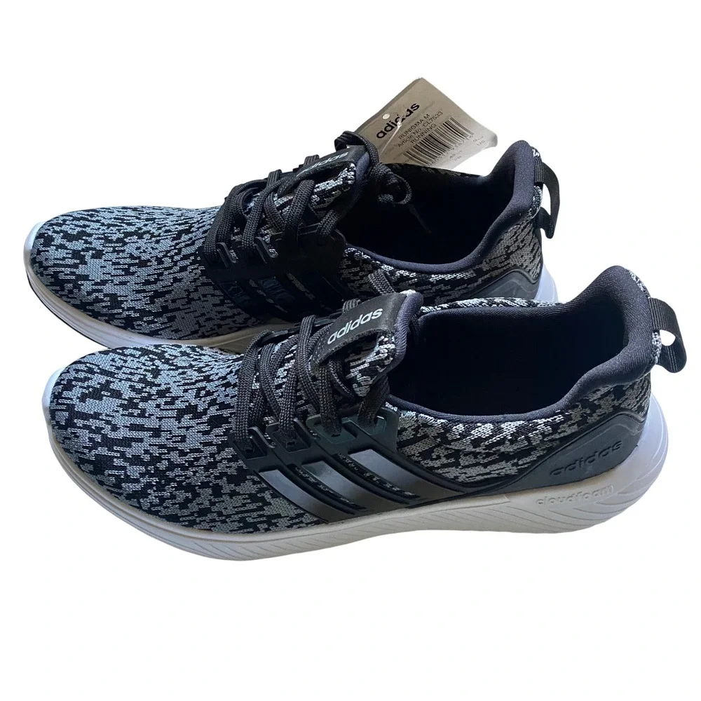 Adidas Runigma M Mens Black Gray Cloudfoam‎ Running Shoes CL7533 Size 9.5 NWOB